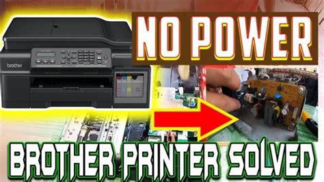 Unplug the power cord from the back of the machine. . Brother printer no toner after power outage